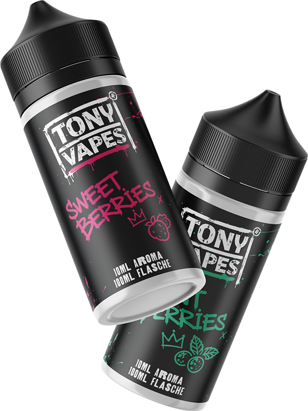 Tony Vapes Liquid Flaschen — 10ml Aroma in 100ml Flasche